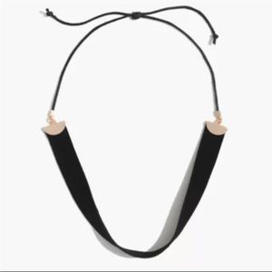 Madewell Black Suede Choker Necklace